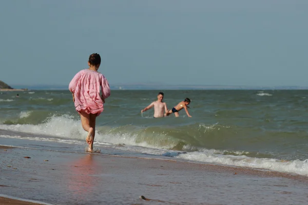 Concetto Estivo Godersi Vita Del Mare Crimea Orientale — Foto Stock