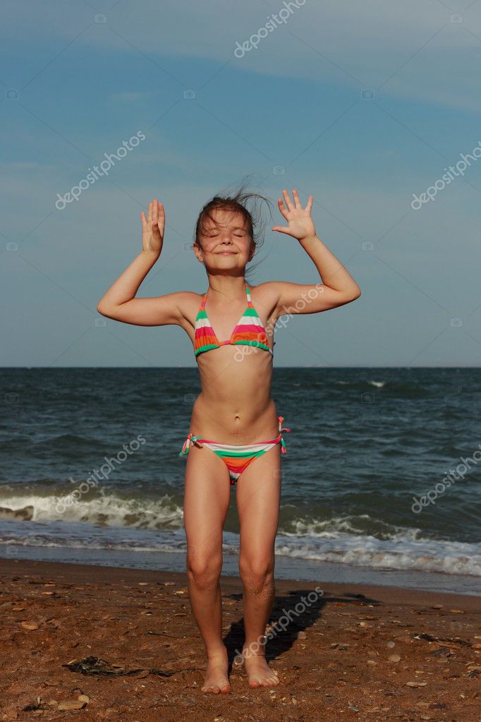 Girl swimsuit clearance beach