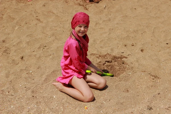 Funny kid outdoor — Stock Photo, Image