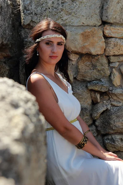 希腊风格的女人 — 图库照片