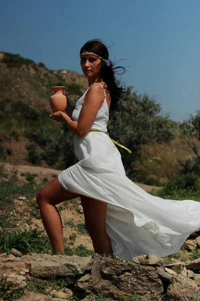 Kobieta w greckim stylu — Zdjęcie stockowe