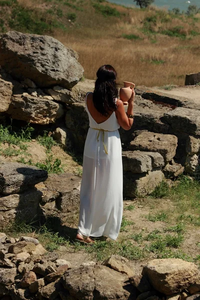 Mujer en estilo griego —  Fotos de Stock