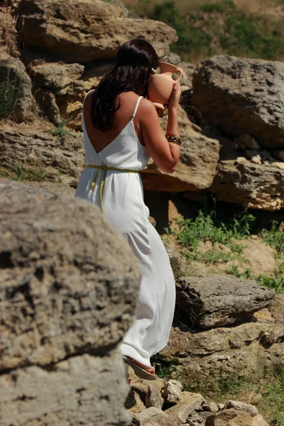 Woman in Greek style — Stock Photo, Image