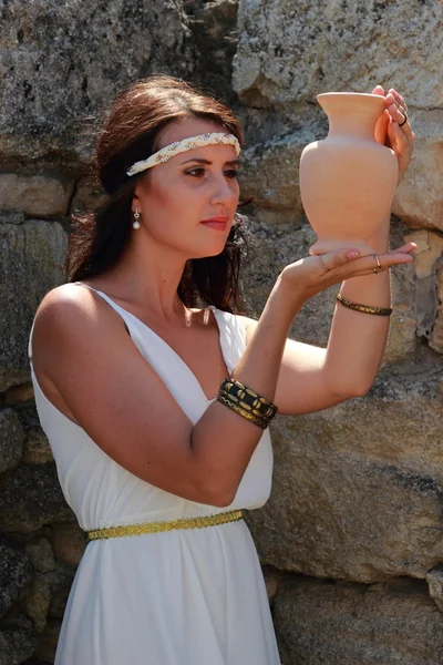 Femme dans le style grec — Photo