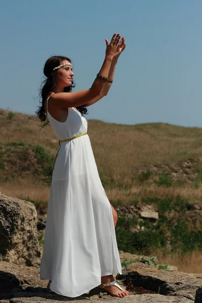 Woman in Greek style — Stock Photo, Image