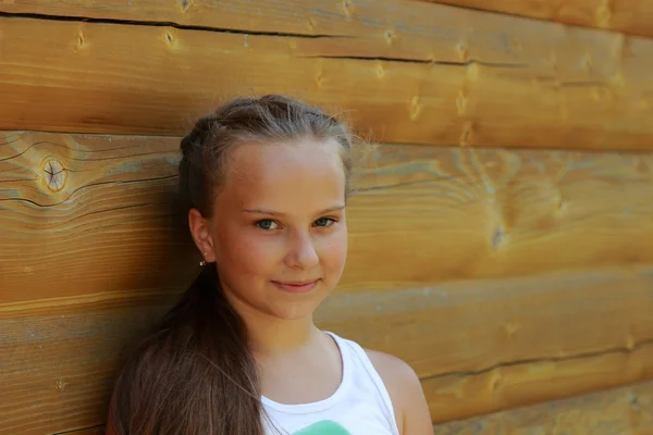 Little girl portrait outdoor — Stock Photo, Image