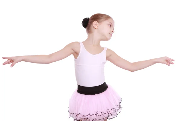 Little ballerina stretching — Stock Photo, Image