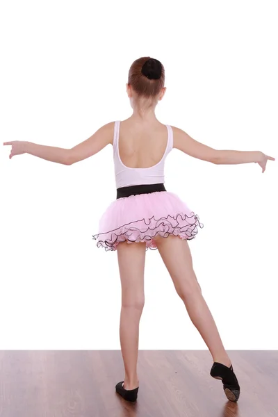 Jeune ballerine faisant des exercices — Photo