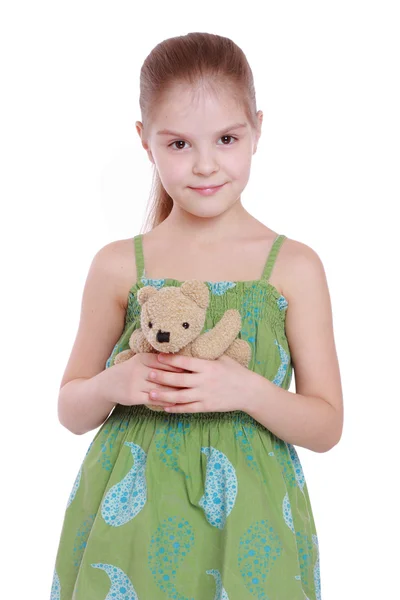 Kind mit Teddybär — Stockfoto