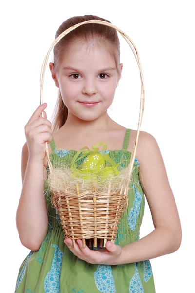 Niño en el tema de Pascua — Foto de Stock