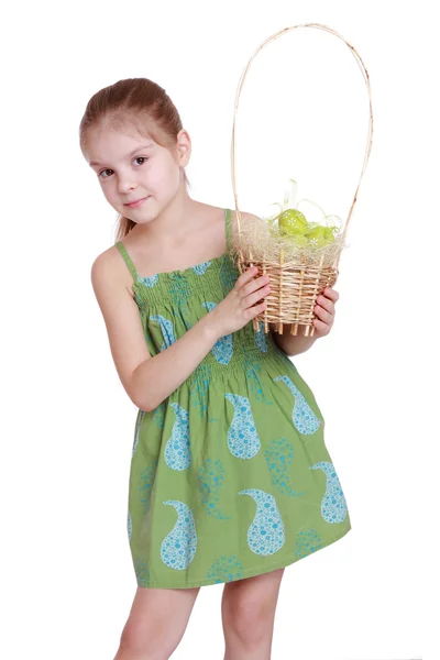 Kid on Easter theme — Stockfoto