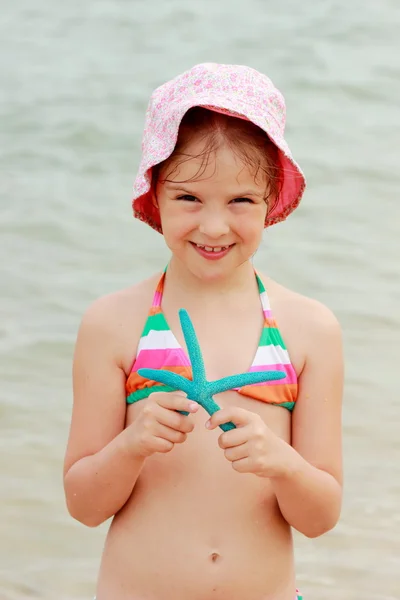 Bambina sul Mar Nero — Foto Stock