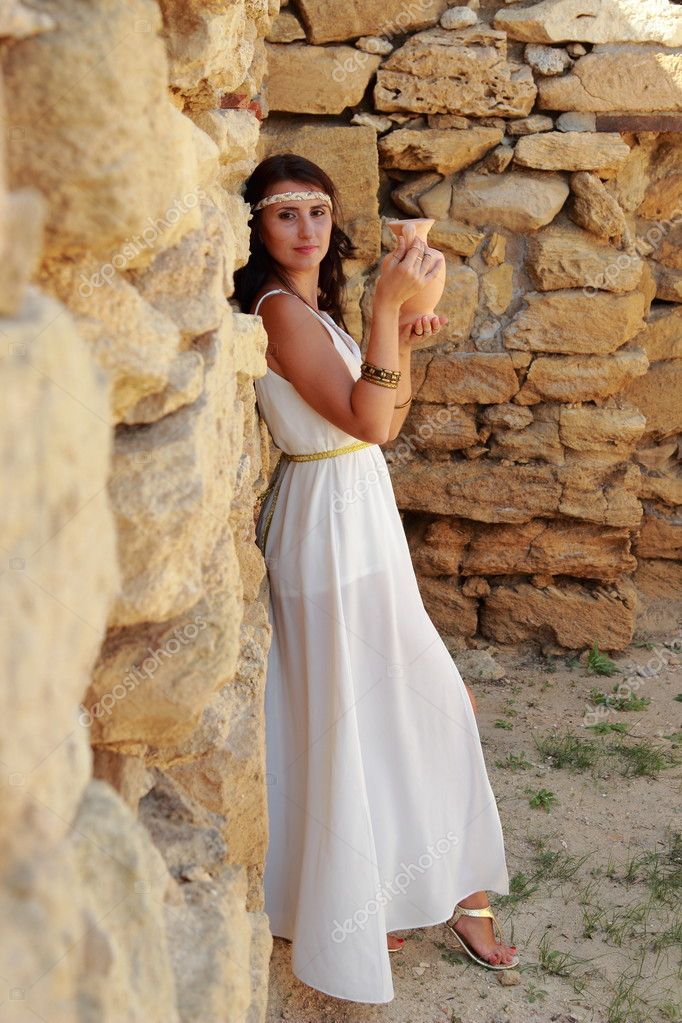 Ancient Greek Goddess Stock Photo C Mari1photo 54956251