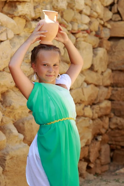Greek little girl — Stock Photo, Image