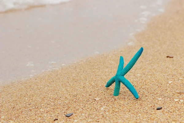 Estrella Mar Azul Con Playa Paisaje Marino —  Fotos de Stock