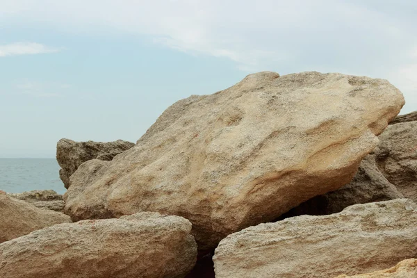 Superficie Della Pietra Mare Consistenza Della Curva Della Superficie Della — Foto Stock