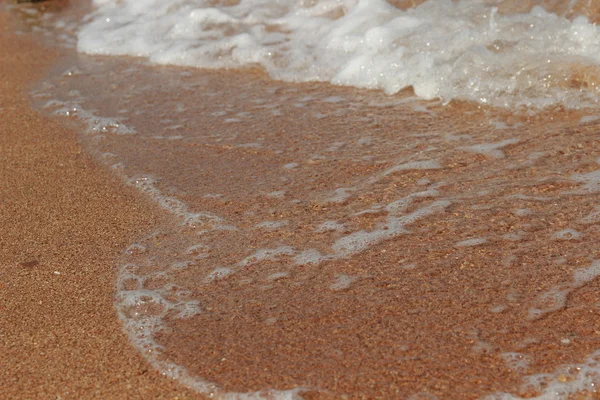 Kristal Helder Water Het Strand Van Blsck Zee Oosten Krim — Stockfoto
