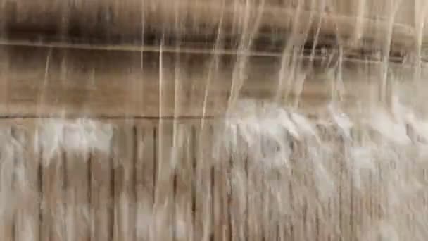 Vodopád fontána — Stock video