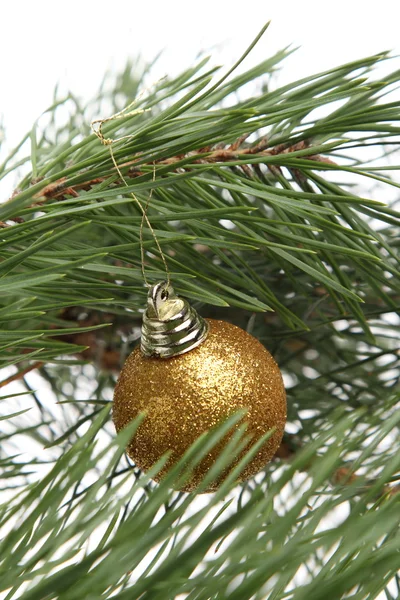 Christmas Tree Toy Isolated White Background — Zdjęcie stockowe