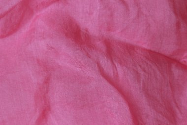 Pembe organza kumaş dokusu