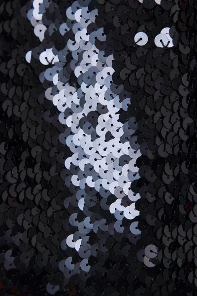 Black sequins texture background — Stock Photo, Image