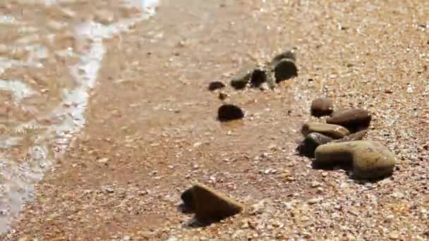 Textura de areia do mar — Vídeo de Stock