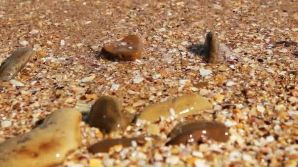 Textura de areia do mar — Vídeo de Stock