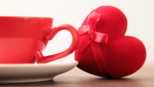 Tasses le jour de la Saint Valentin — Video