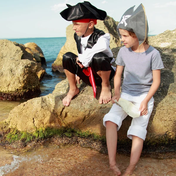 Fancy Dress piratów na wakacje — Zdjęcie stockowe