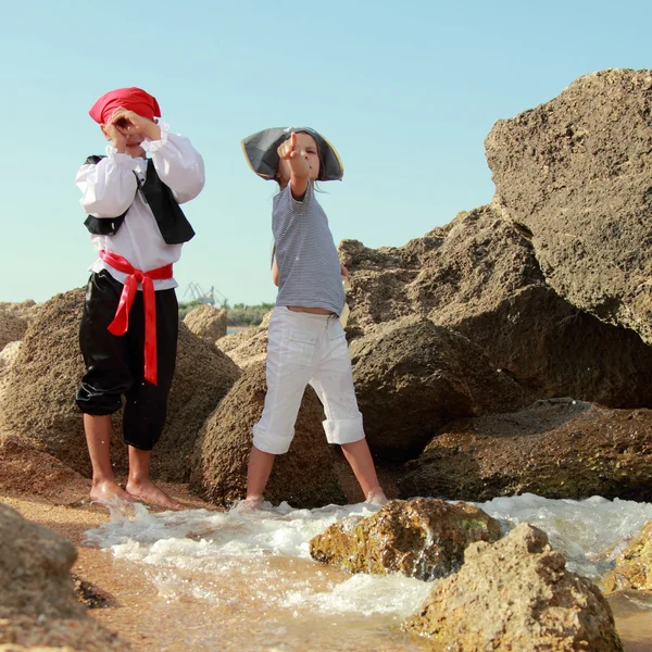 Pequenos piratas — Fotografia de Stock