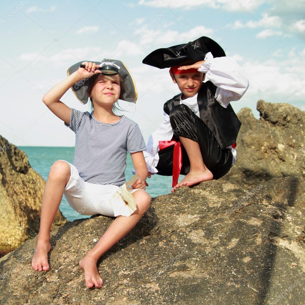 Fancy Dress Pirates on Holiday