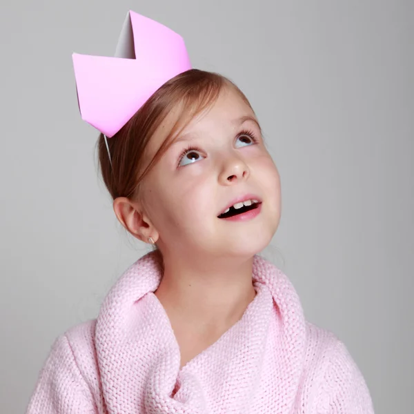 Kleines Mädchen Prinzessin — Stockfoto