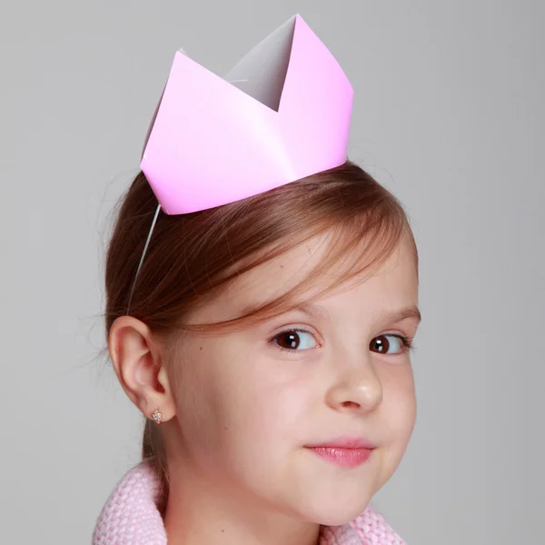 Küçük kızı prenses — Stok fotoğraf