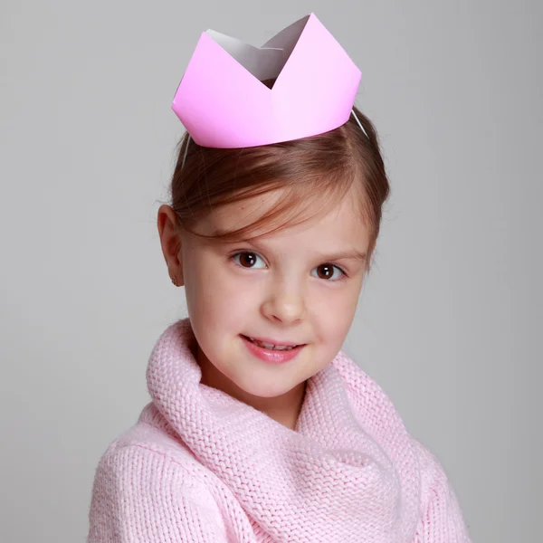 Küçük kızı prenses — Stok fotoğraf