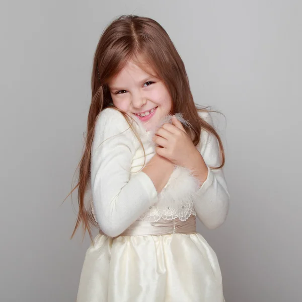 Fashion little girl have a fun — Stock Photo, Image