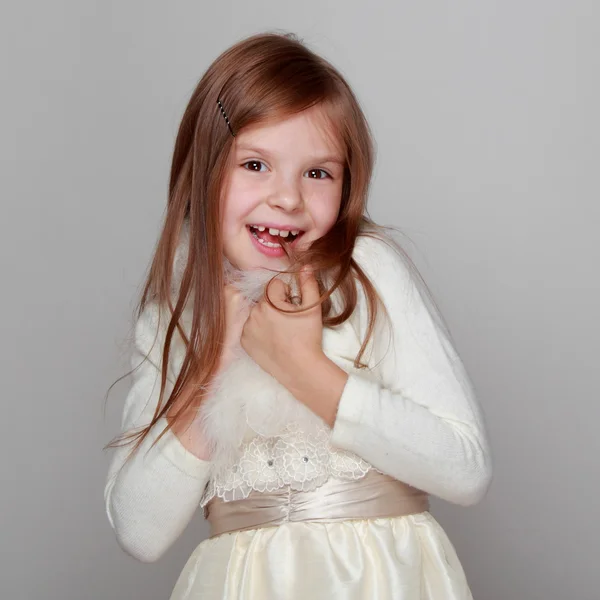 Mode kleine Mädchen haben Spaß — Stockfoto