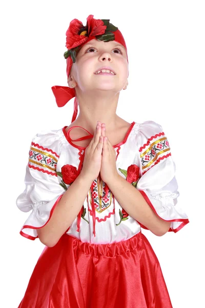从东欧传统乌克兰小女孩 — 图库照片