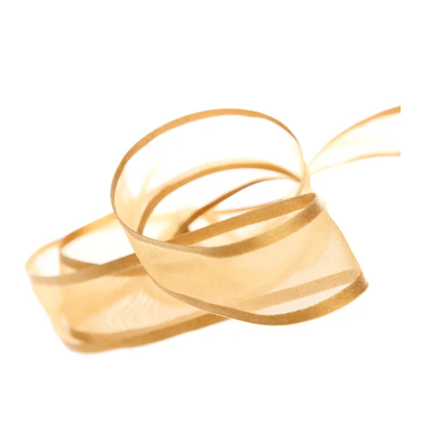 Golden ribbon — Stock Photo, Image