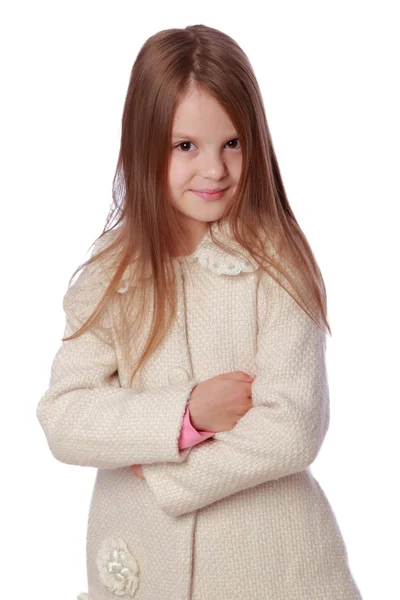 Caucasian young girl as a fashion model — Stock Photo, Image