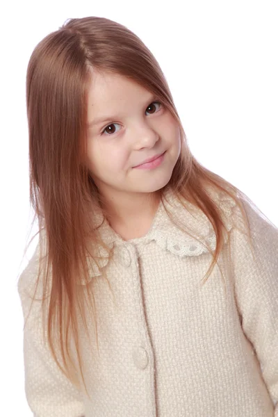 Caucasian young girl as a fashion model — Stock Photo, Image