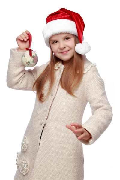 Girl on Christmas — Stock Photo, Image