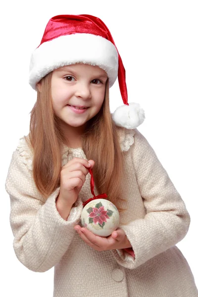 Girl on Christmas — Stock Photo, Image