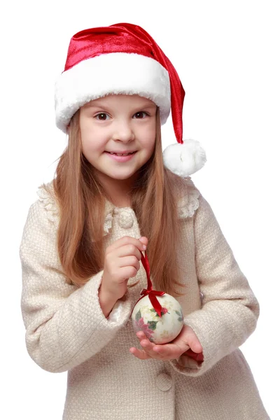 Girl on Christmas — Stock Photo, Image