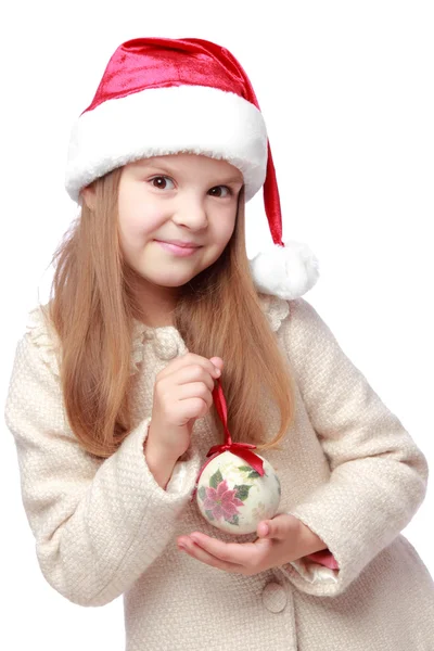 Girl on Christmas — Stock Photo, Image