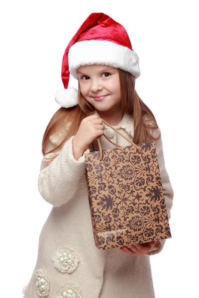 Girl on Christmas — Stock Photo, Image