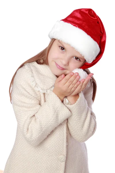 Kind an Weihnachten — Stockfoto