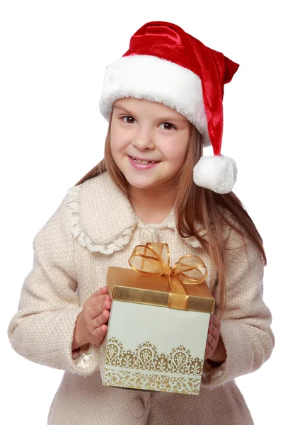 Kid on Christmas Stock Photo