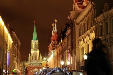 Noel dekorasyonu, Moskova, Rusya