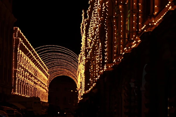 Luz de rua em Moscou — Fotografia de Stock
