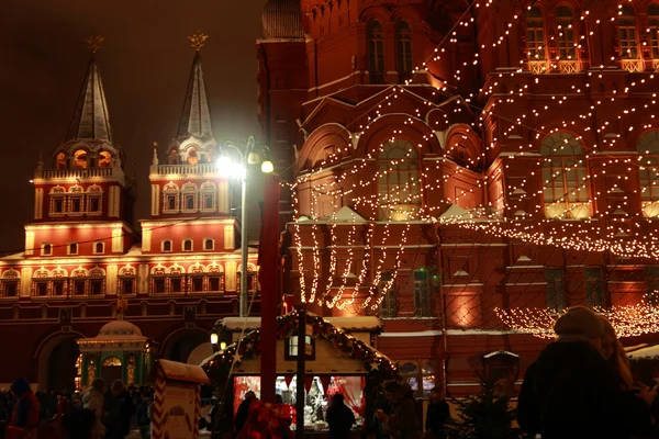 Christmas holiday in Moscow — Stock Photo, Image